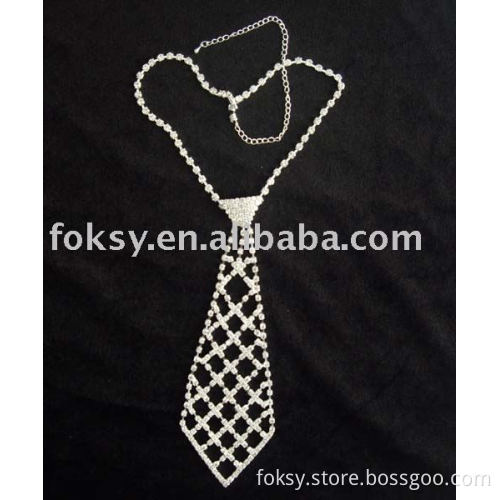 Rhinestones tie